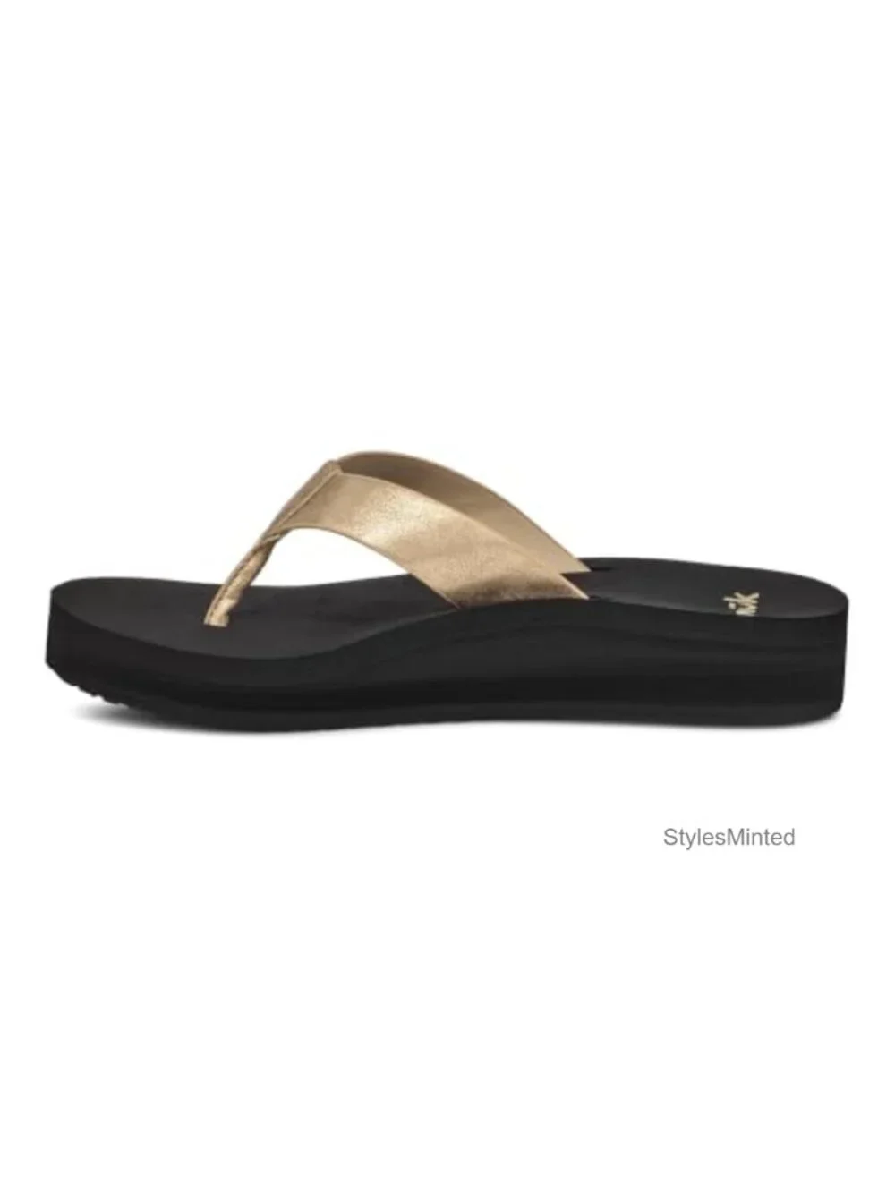 Sanuk Highland Metallic Women's Flip Flop Sandals with Arch Support